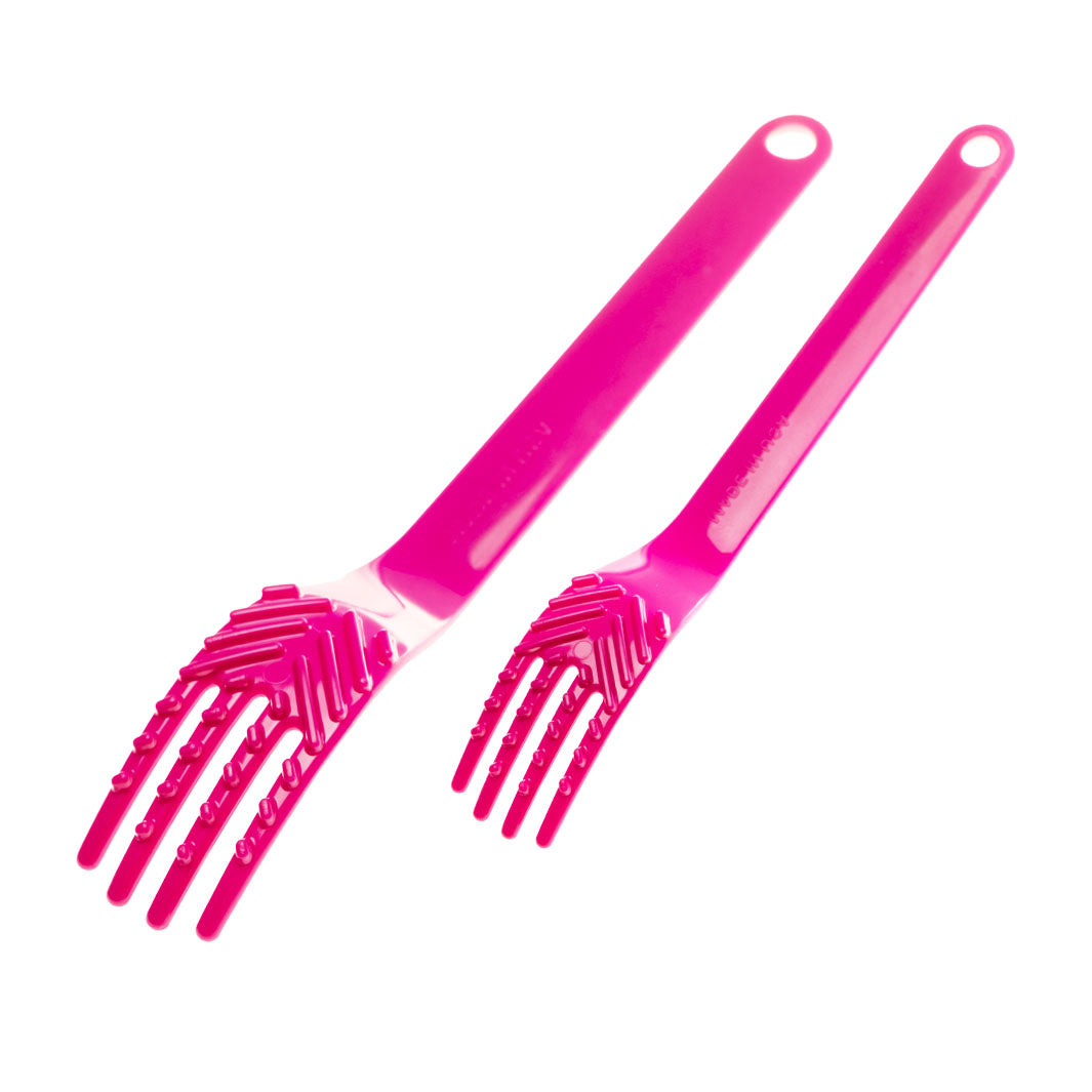 TalkTools Magenta Fork forchetta testurizzata 6 pezzi