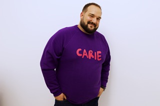 Tartaro Drop Carie Felpa viola con scritta rosa