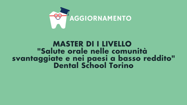 Torino Master I Livello Salute Orale Comunità Svantaggiate corso