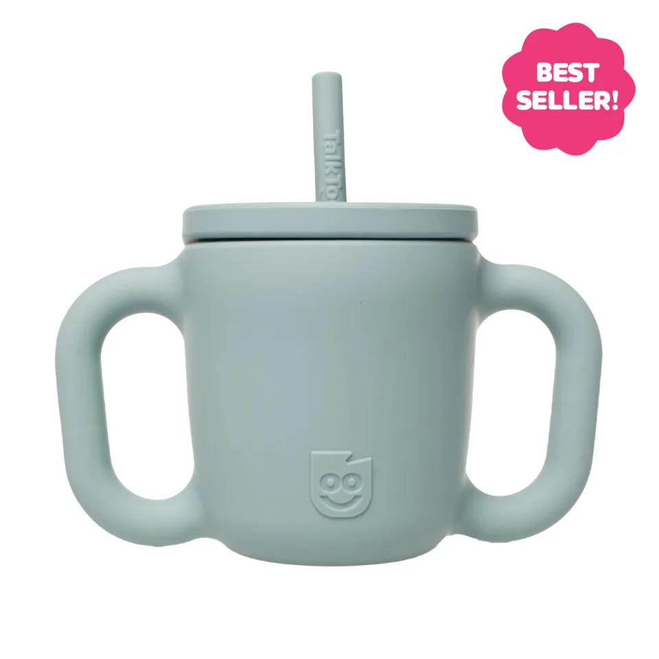 TalkTools Itsy Cup tazza con cannuccia Cloud 150 ml