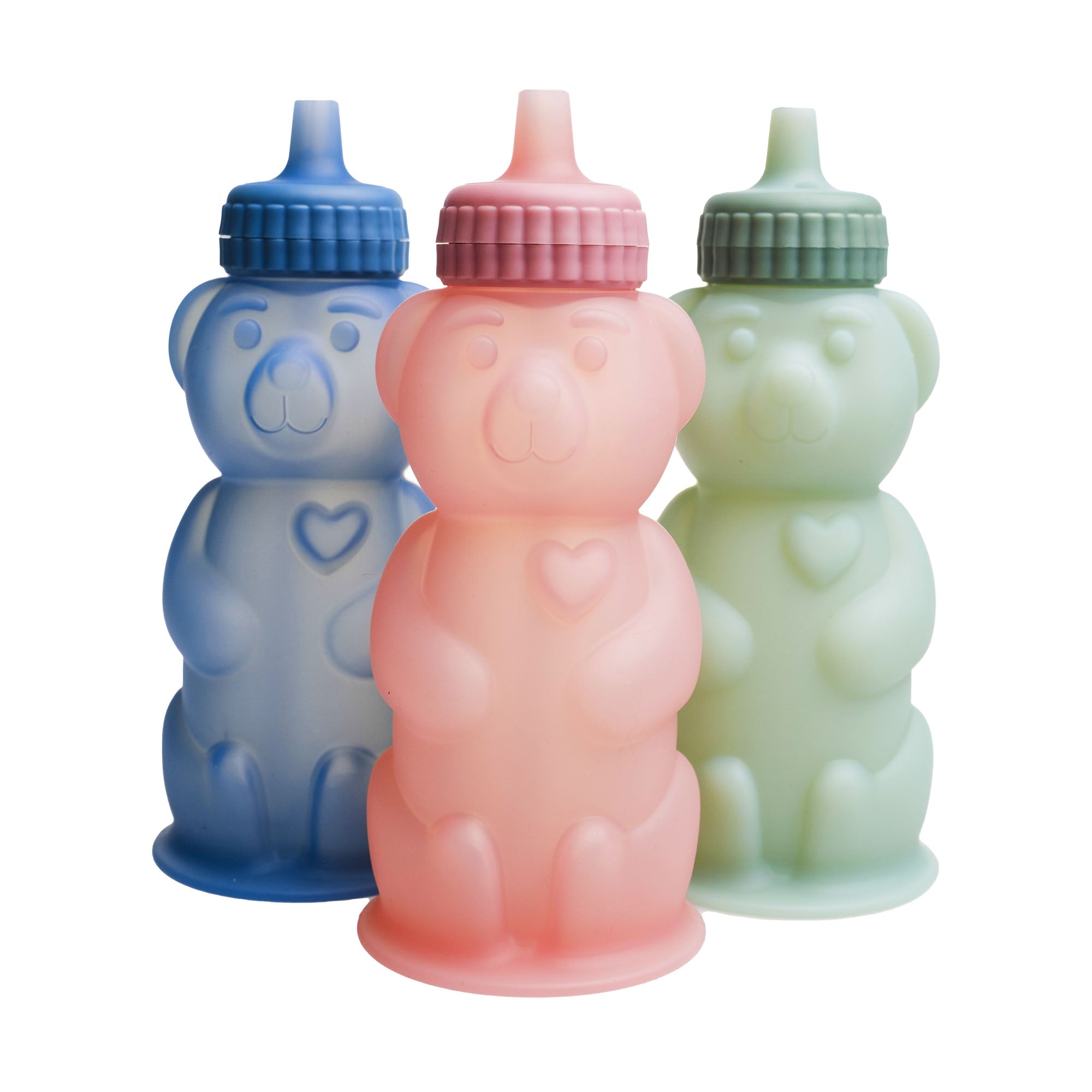 TalkTools Honey Bear Silicone tazza cannuccia salvia