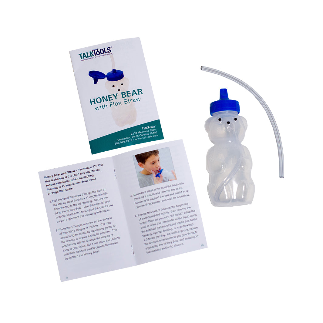 TalkTools Honey Bear Small tazza con cannuccia morbida