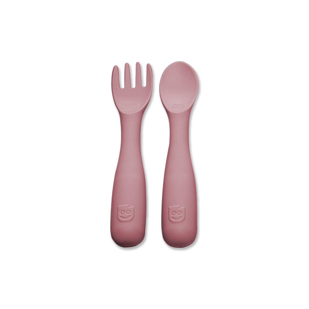 TalkTools Bitsy Spoon and Spork cucchiaio silicone 2 pezzi sensoriale