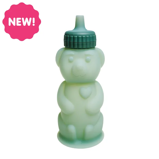 TalkTools Honey Bear Silicone tazza cannuccia salvia