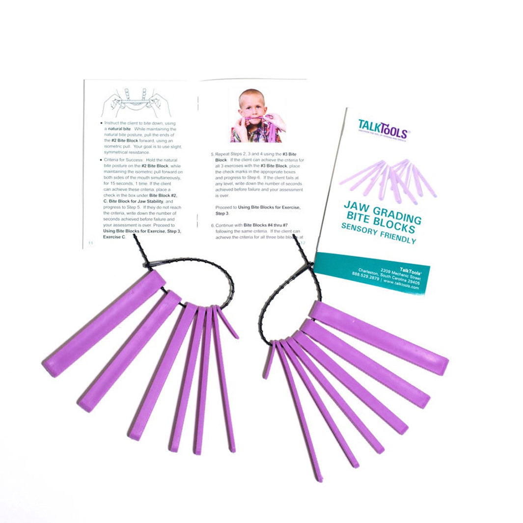 TalkTools Sensory Friendly Bite Blocks blocchi viola