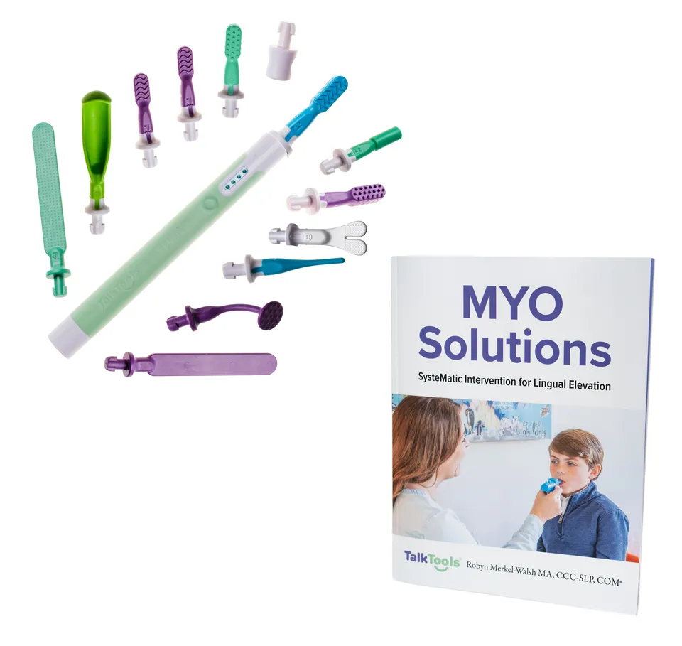 TalkTools Sensi Rechargeable MYO Kit stimolatore orale con libro