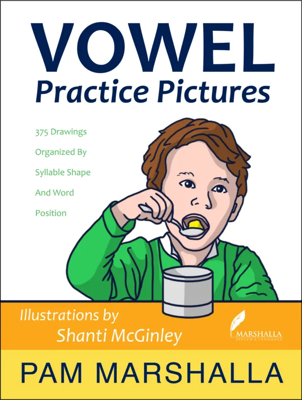 TalkTools Vowel Practice Pictures libro 375 parole vocali