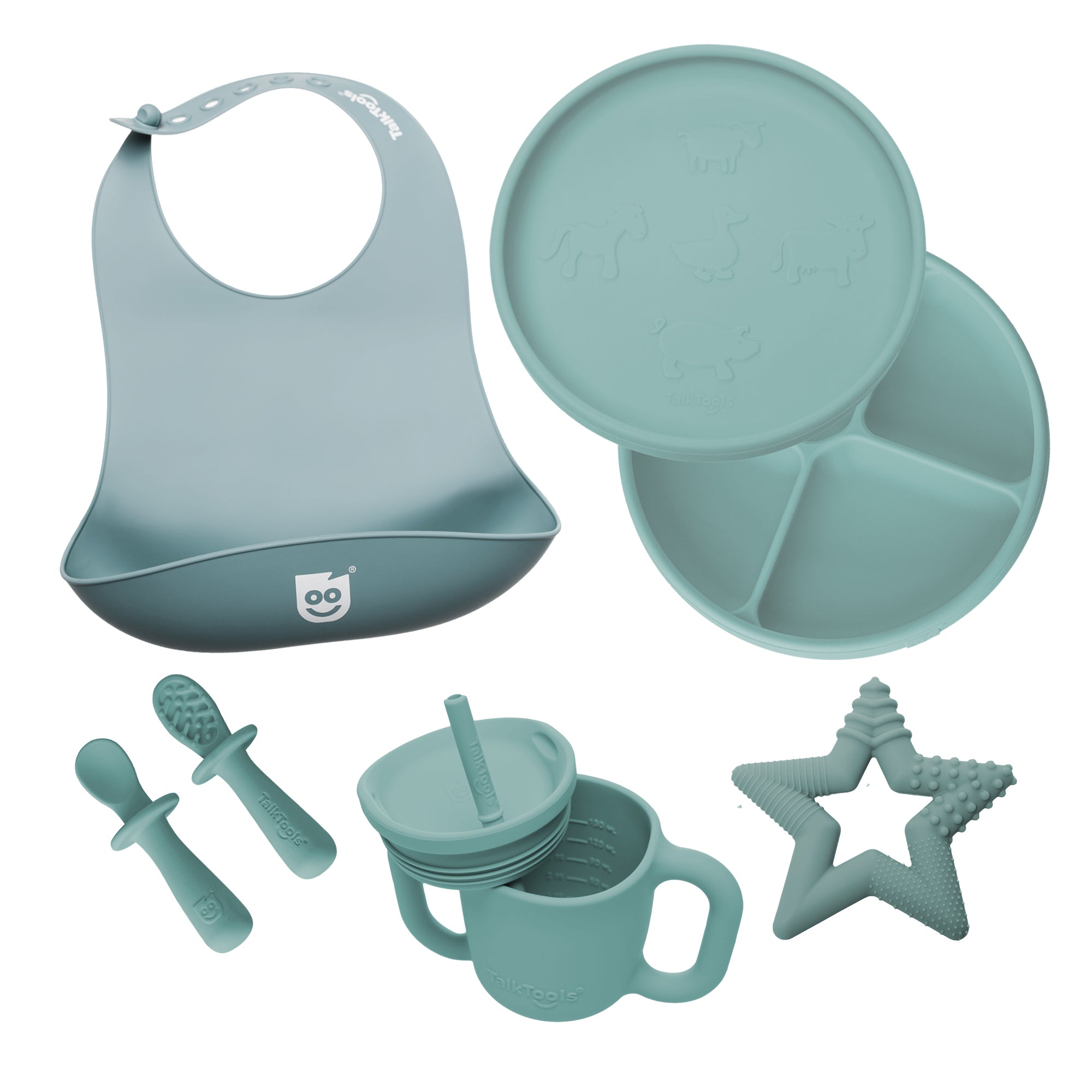 TalkTools Itsy Beginner Set kit svezzamento silicone senza BPA