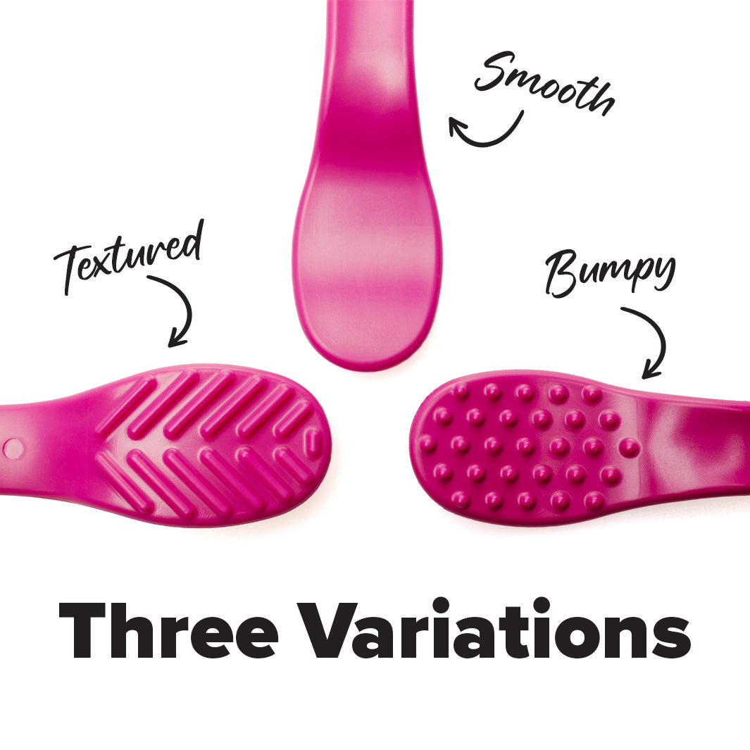 TalkTools Magenta Flatty cucchiaio piatto 3 pezzi