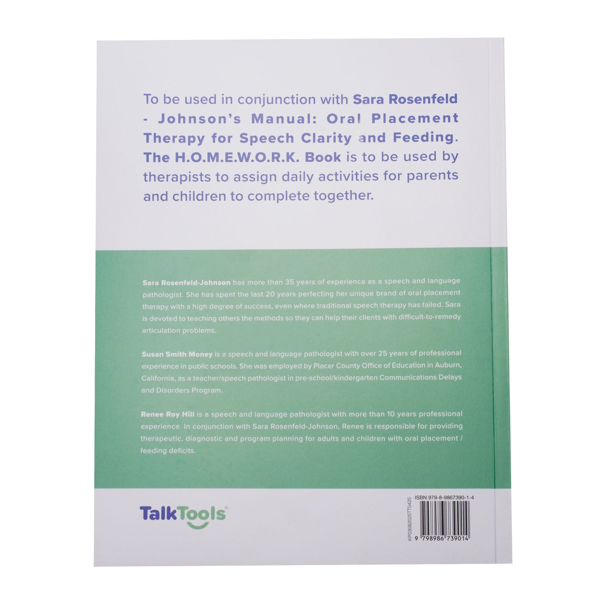 TalkTools OPT Homework Book libro inglese spagnolo