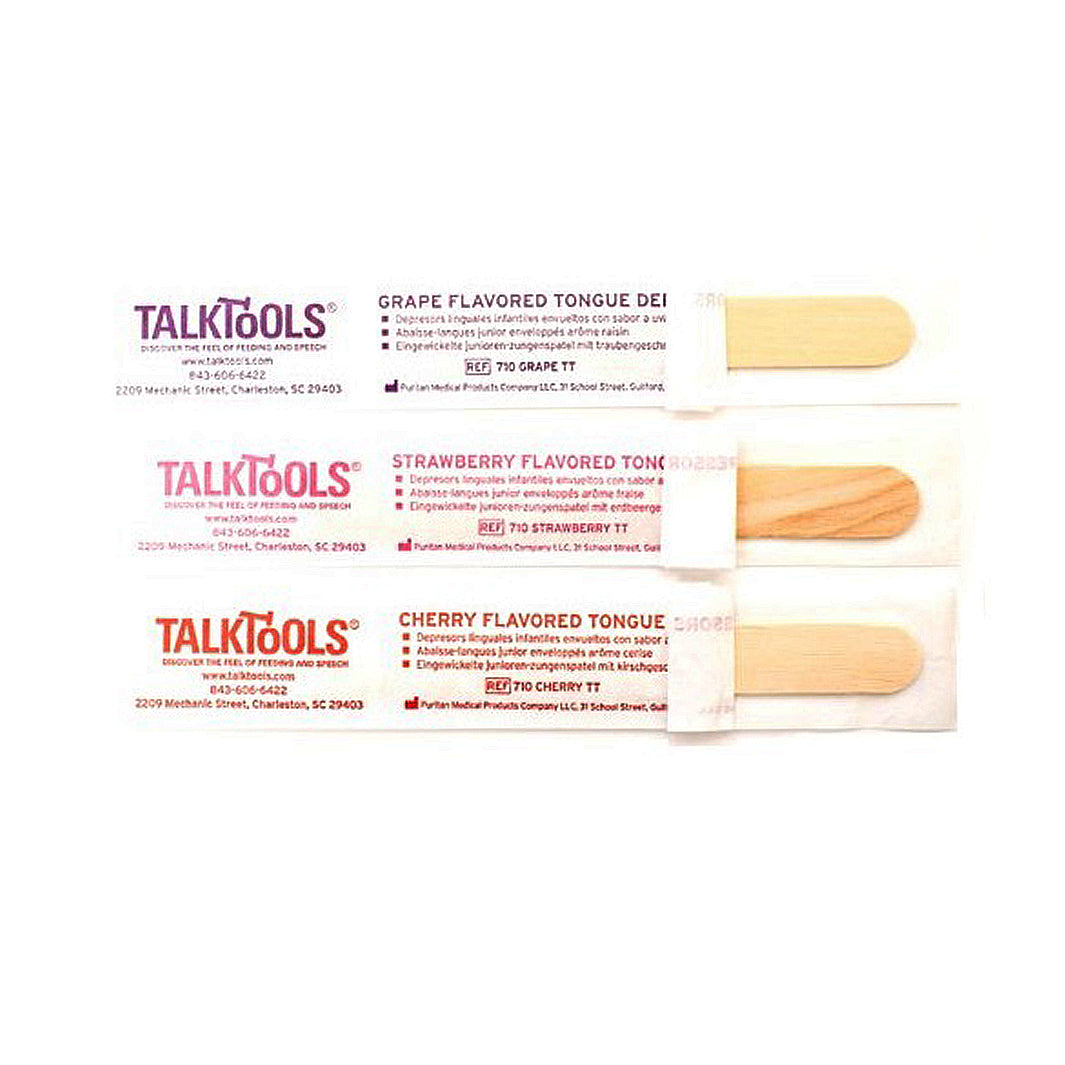 TalkTools abbassalingua aromatizzati scatola 50 pz legno
