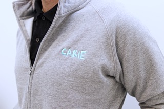 Tartaro Drop Carie Felpa grigia con zip