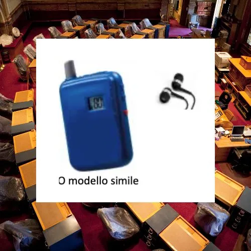 Sistema Audioricevente noleggio traduzione simultanea