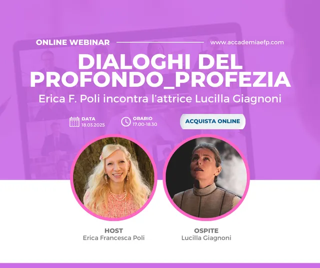 Accademia EFP Dialoghi del profondo Profezia dialogo online 18 marzo