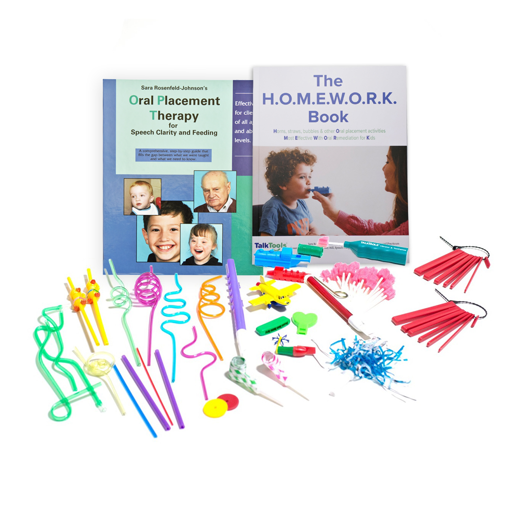 TalkTools Introduction to Oral Placement Therapy kit OPT valigetta