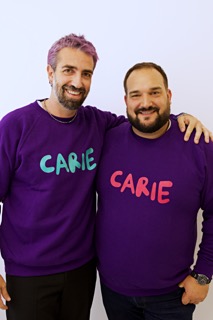 Tartaro Drop Carie Felpa viola con scritta rosa