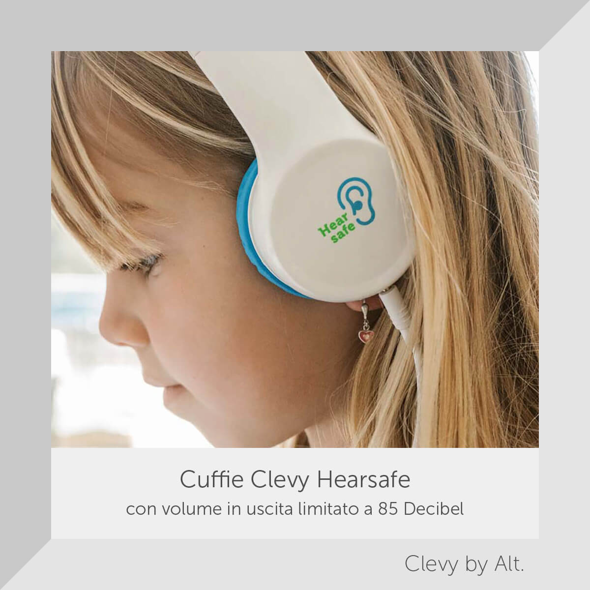 Clevy Hearsafe cuffie bambini volume limitato 85 dB