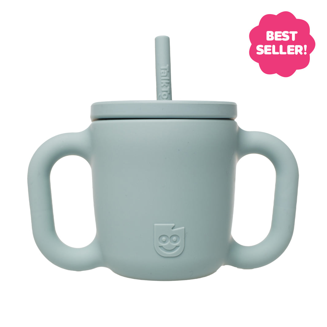 TalkTools Itsy Cup tazza con cannuccia Cloud 150 ml