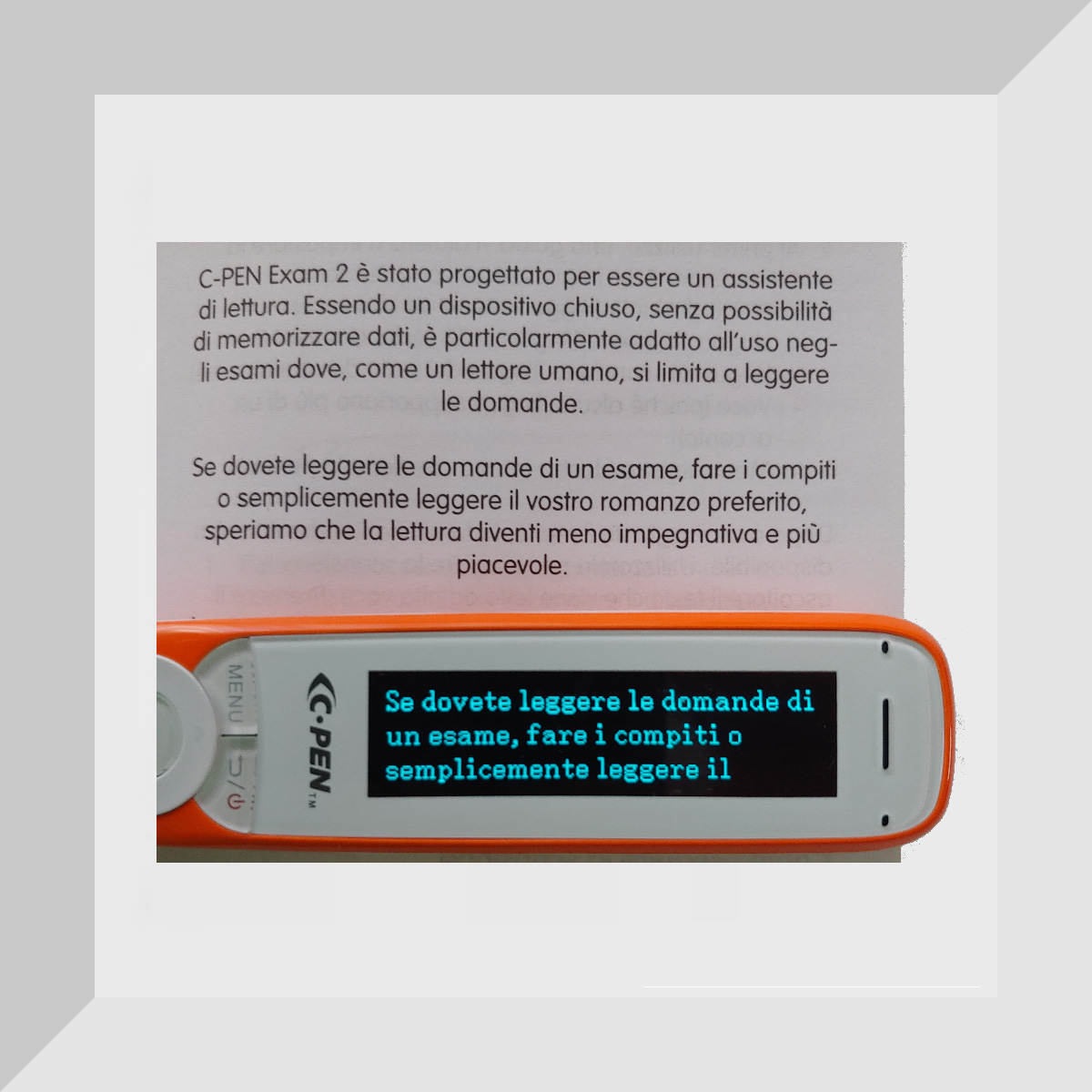 C-Pen Exam Reader 2 penna scanner con sintesi vocale