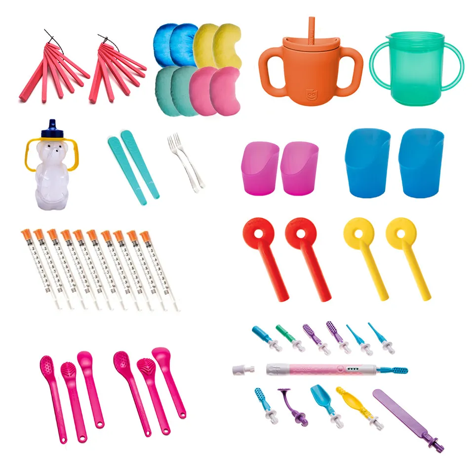 TalkTools Therapeutic Feeding Kit alimentare rosa