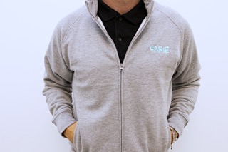 Tartaro Drop Carie Felpa grigia con zip