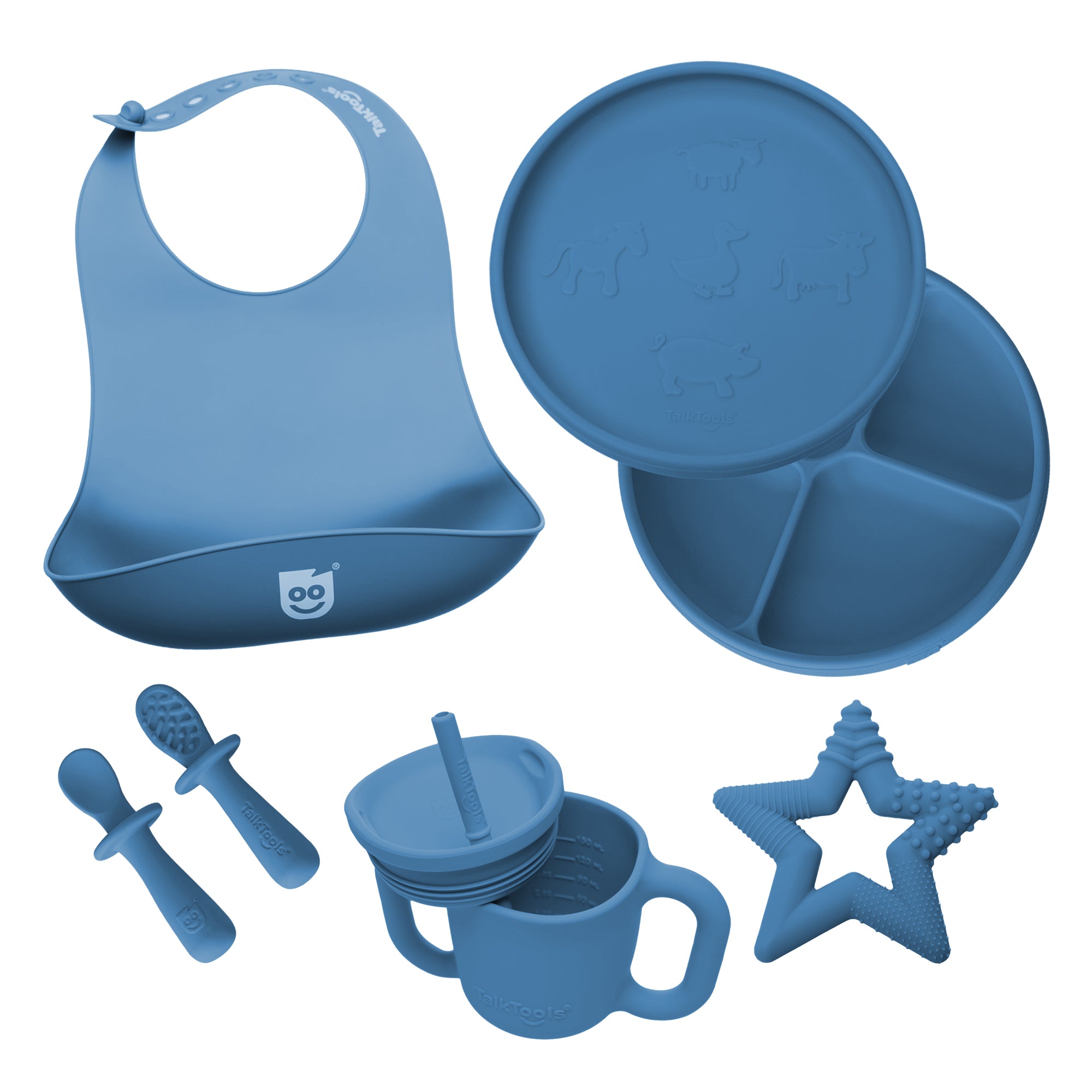 TalkTools Itsy Beginner Set kit svezzamento silicone senza BPA