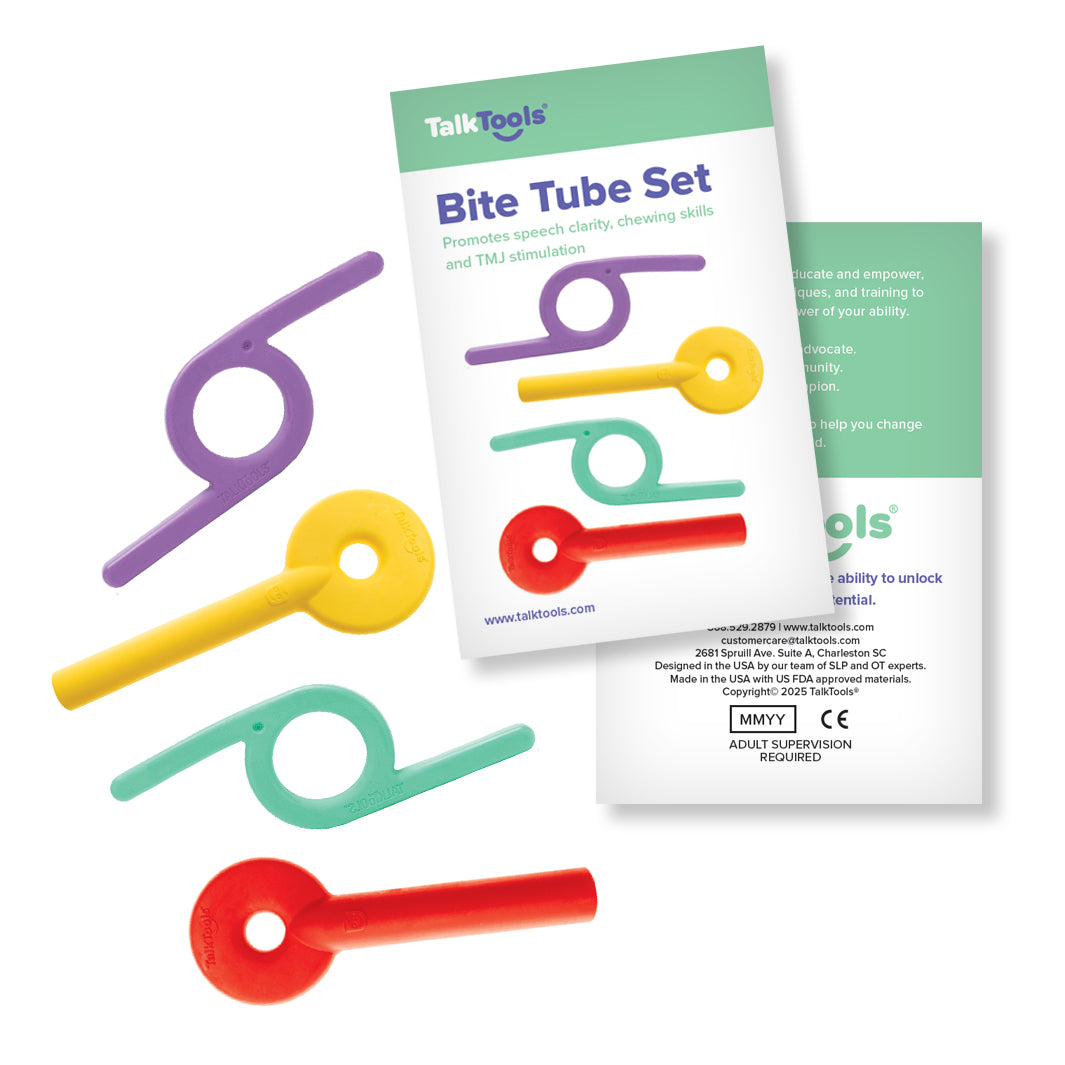 TalkTools Bite Tube Set attrezzi mandibola 4 pezzi