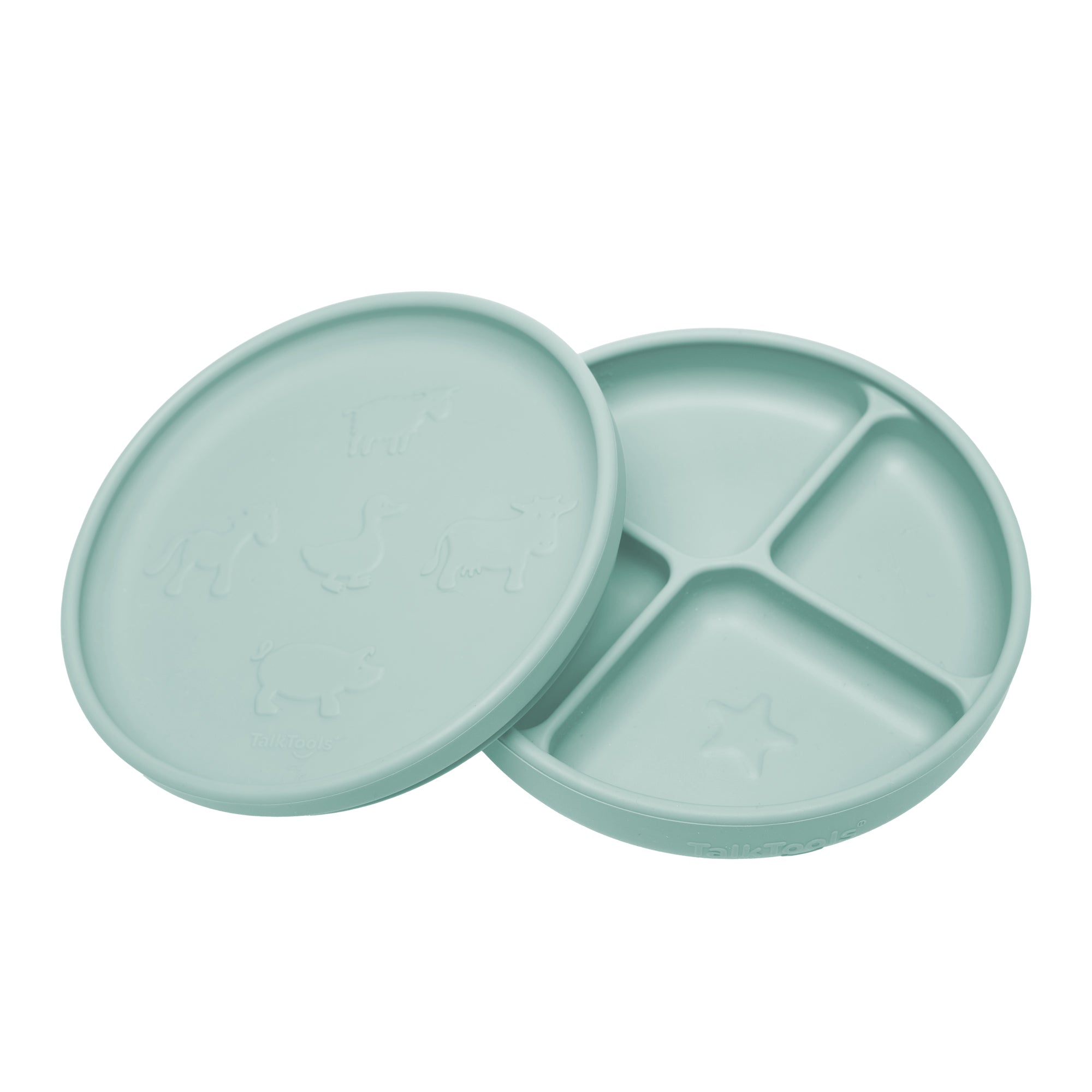 TalkTools Itsy Plate Plate Lid piatto ventosa Ocean
