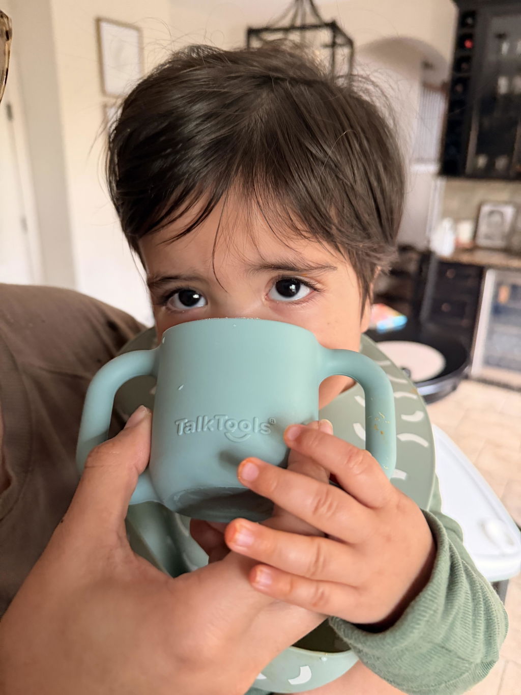 TalkTools Itsy Cup tazza con cannuccia Cloud 150 ml