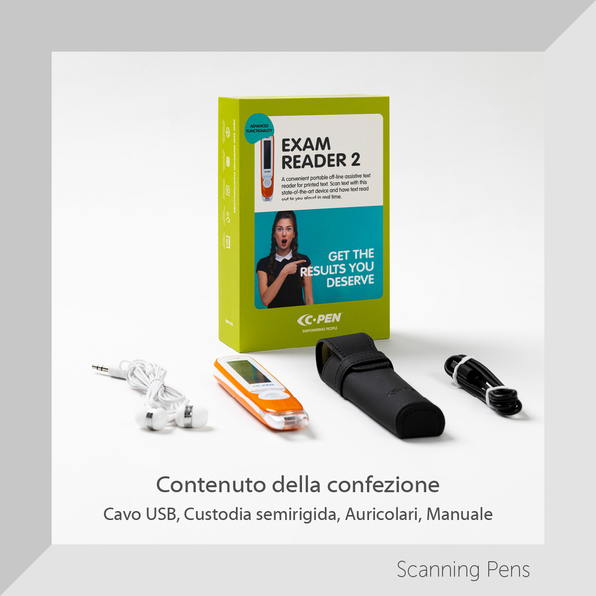 C-Pen Exam Reader 2 penna scanner con sintesi vocale