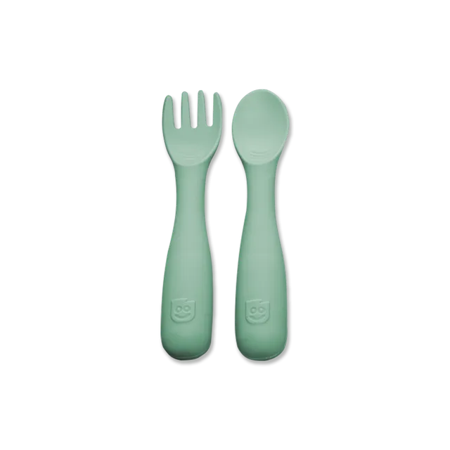 TalkTools Bitsy Spoon and Spork cucchiaio silicone 2 pezzi sensoriale