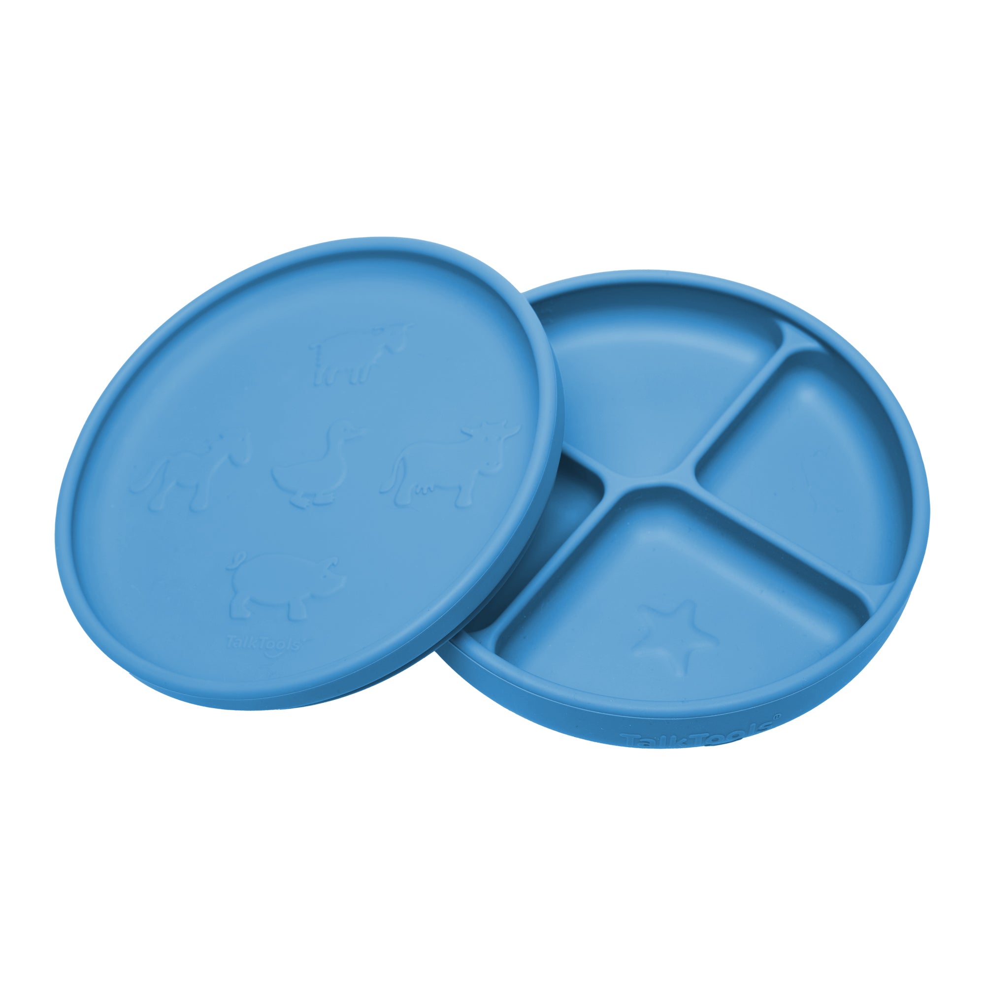 TalkTools Itsy Plate Plate Lid piatto ventosa Ocean